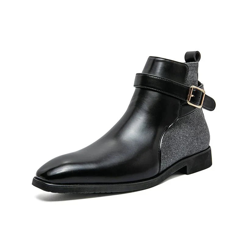 Charles Harrington Bretelles Bottes en Cuir