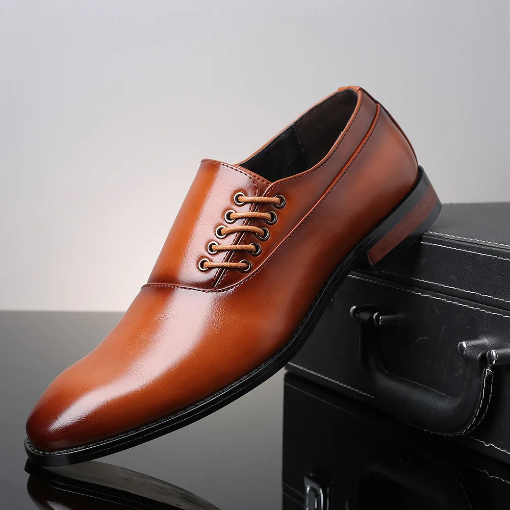 Bertolini Chaussures Oxford en Cuir Véritable