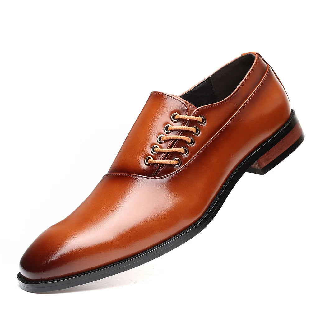 Bertolini Chaussures Oxford en Cuir Véritable