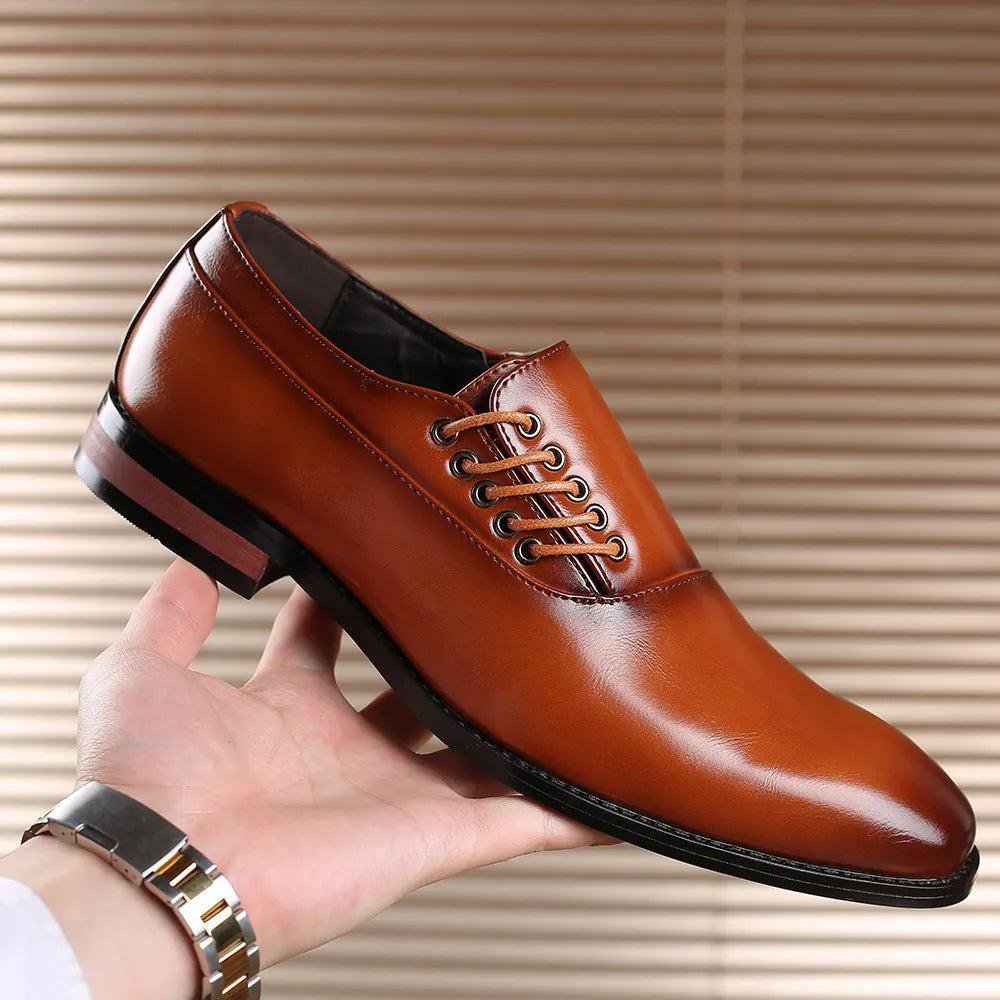 Bertolini Chaussures Oxford en Cuir Véritable